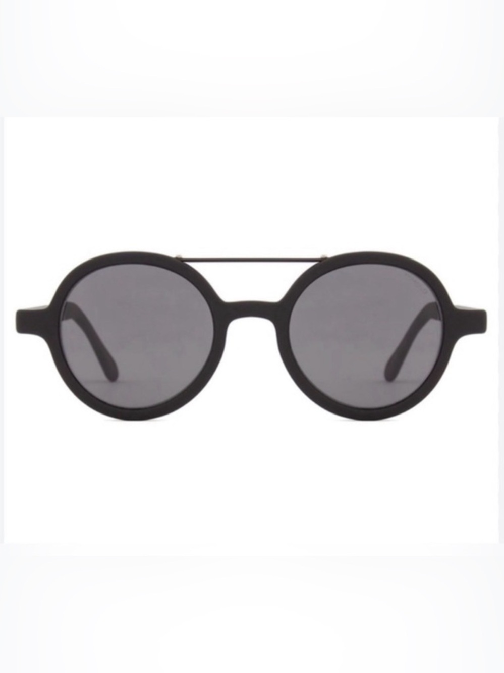 Komono Eyewear The Vivien NEW Classic Round Black Silver Sunglasses - Picture 3 of 16
